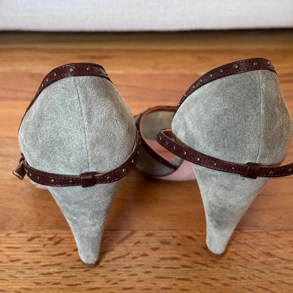 L'auture‎ Chose women's suede gray heels Size 36